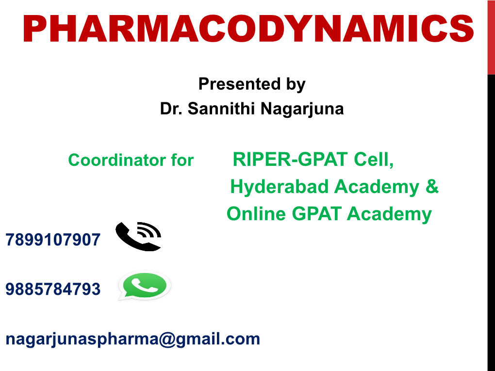 Pharmacodynamics