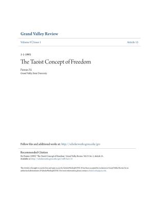 The Taoist Concept of Freedom