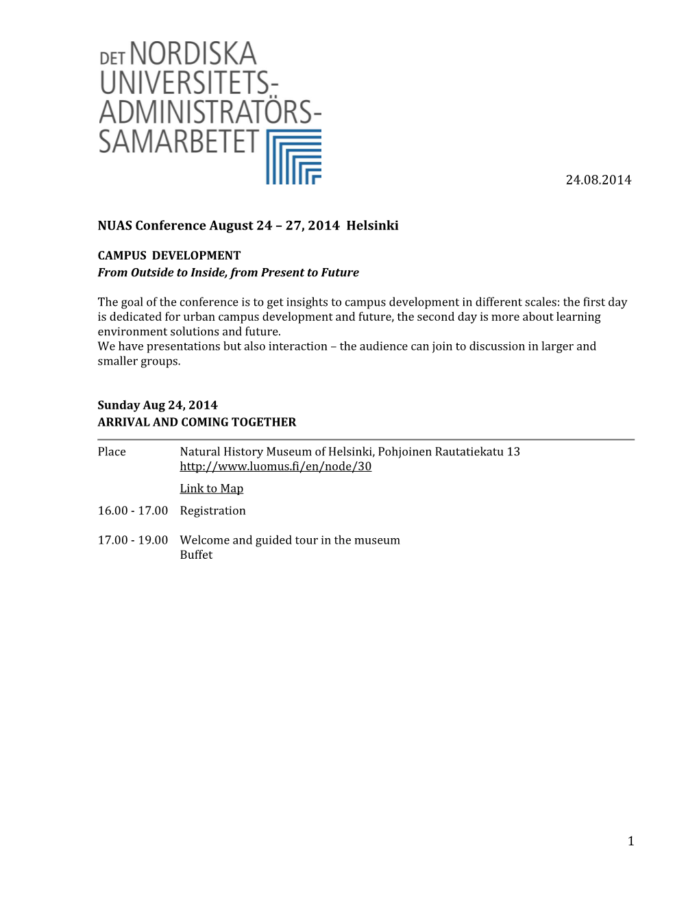 20140824 Program NUAS Helsinki