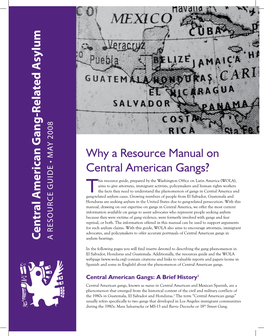 Central American Gang-Related Asylum Gang-Related American Central Asylum Hearings