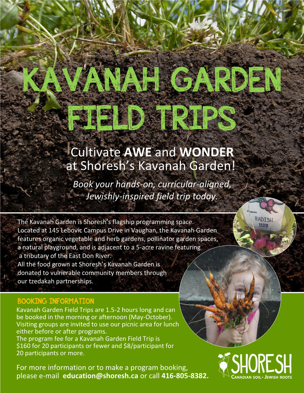 Cultivate AWE and WONDER at Shoresh's Kavanah Garden!