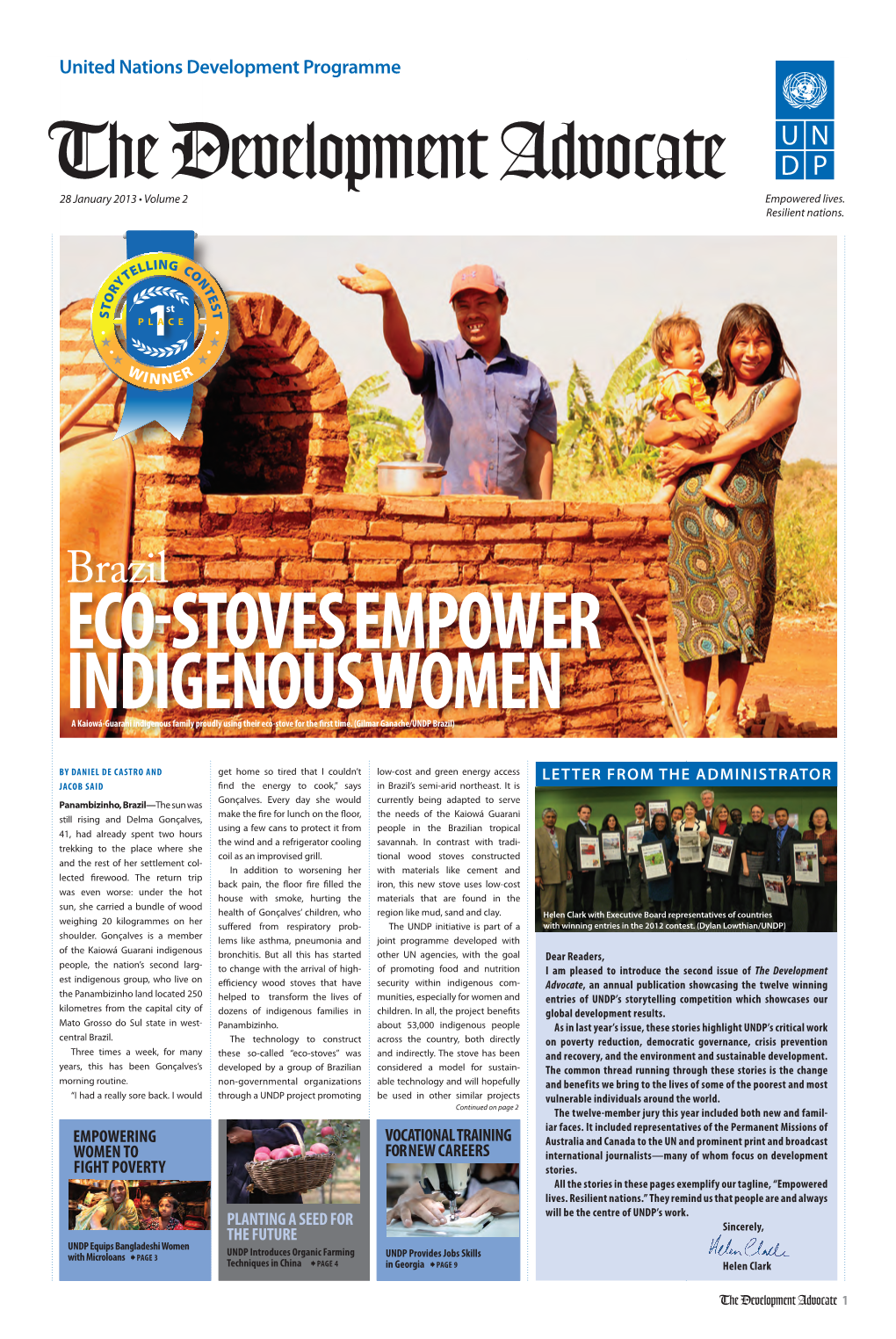 Brazilo-Stoves Empower Indigenous Women a Kaiowá-Guarani Indigenous Family Proudly Using Their Eco-Stove for the First Time
