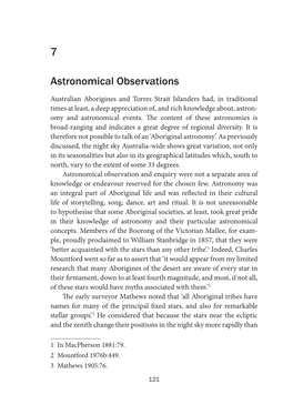 7 Astronomical Observations