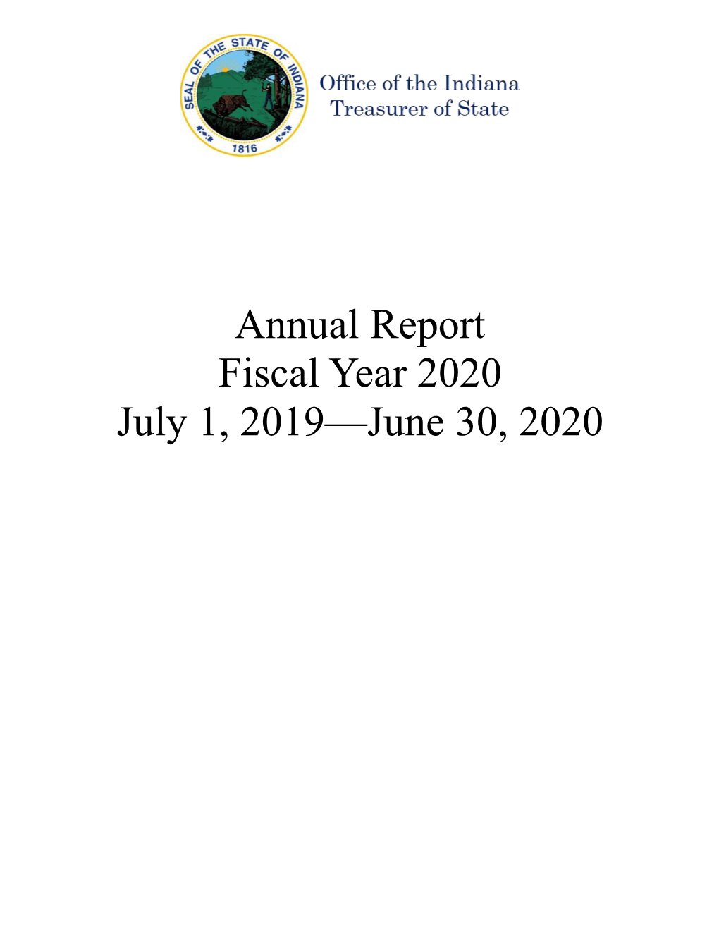 Annual Report Fiscal Year 2020 July 1, 2019—June 30, 2020