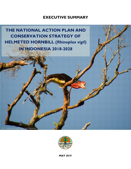 THE NATIONAL ACTION PLAN and CONSERVATION STRATEGY of HELMETED HORNBILL (Rhinoplax Vigil) in INDONESIA 2018-2028