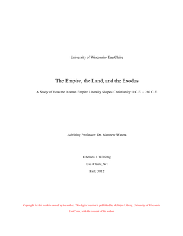 The Empire, the Land, and the Exodus