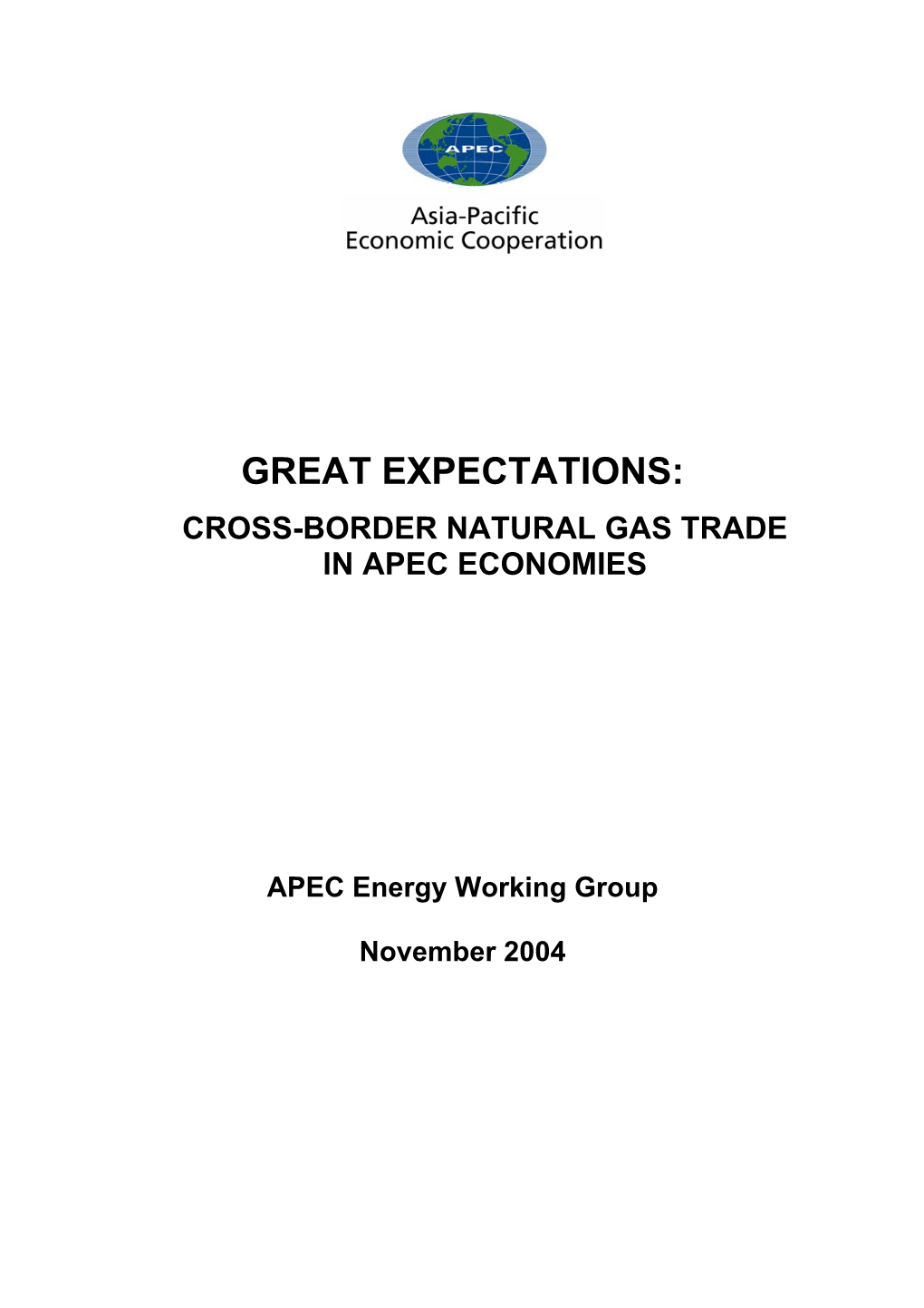 Cross-Border Natural Gas Trade in Apec Economies