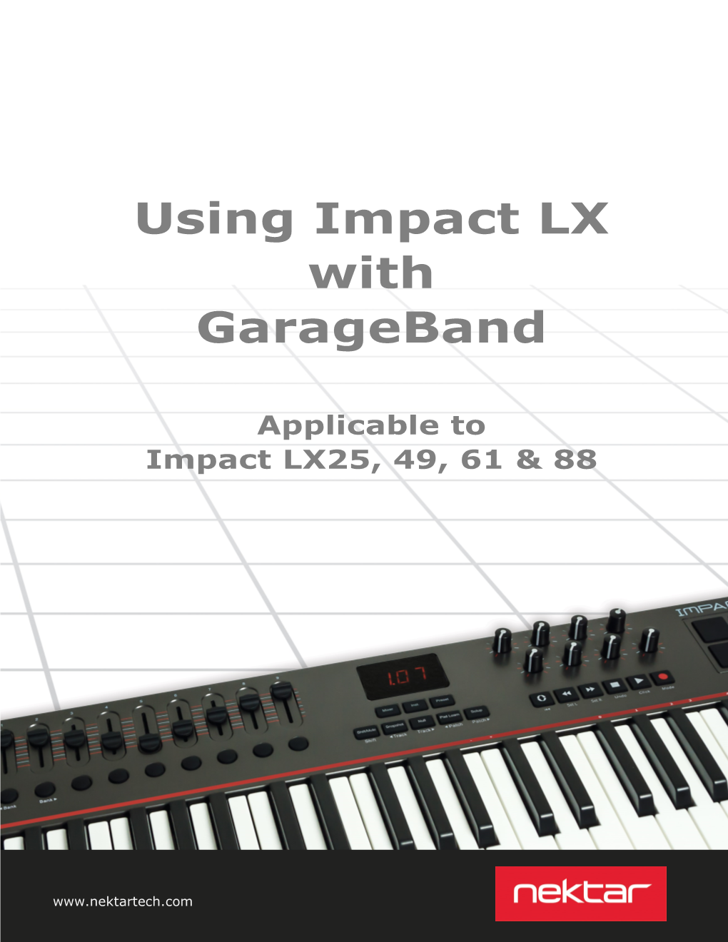 Using Impact LX with Garageband