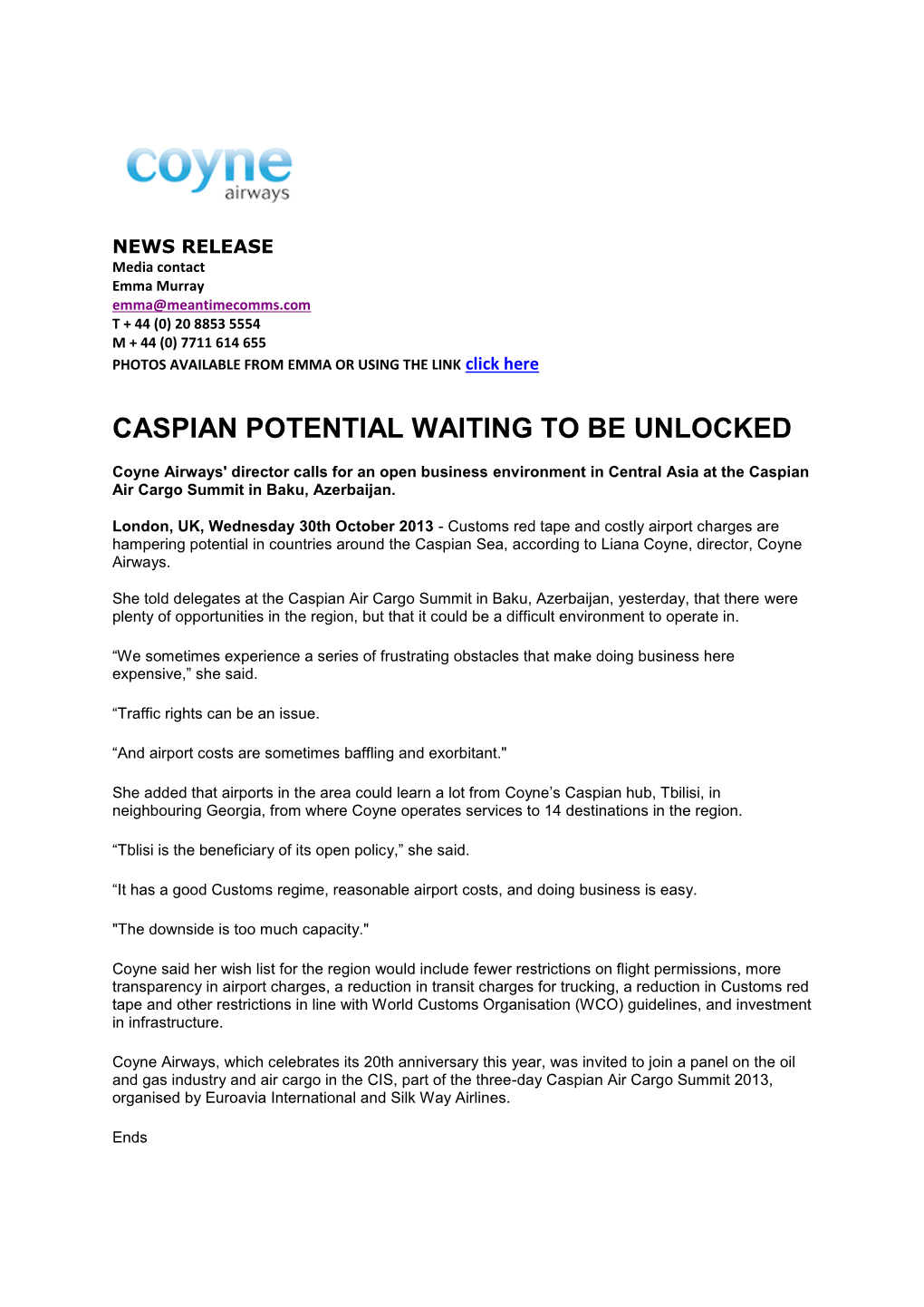 Caspian Potential Waiting to Be Unlocked