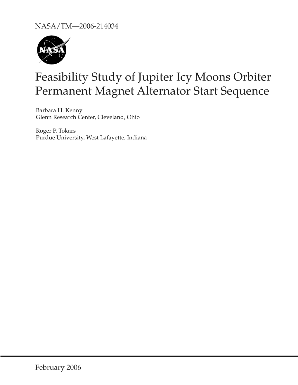 Feasibility Study of Jupiter Icy Moons Orbiter Permanent Magnet Alternator Start Sequence