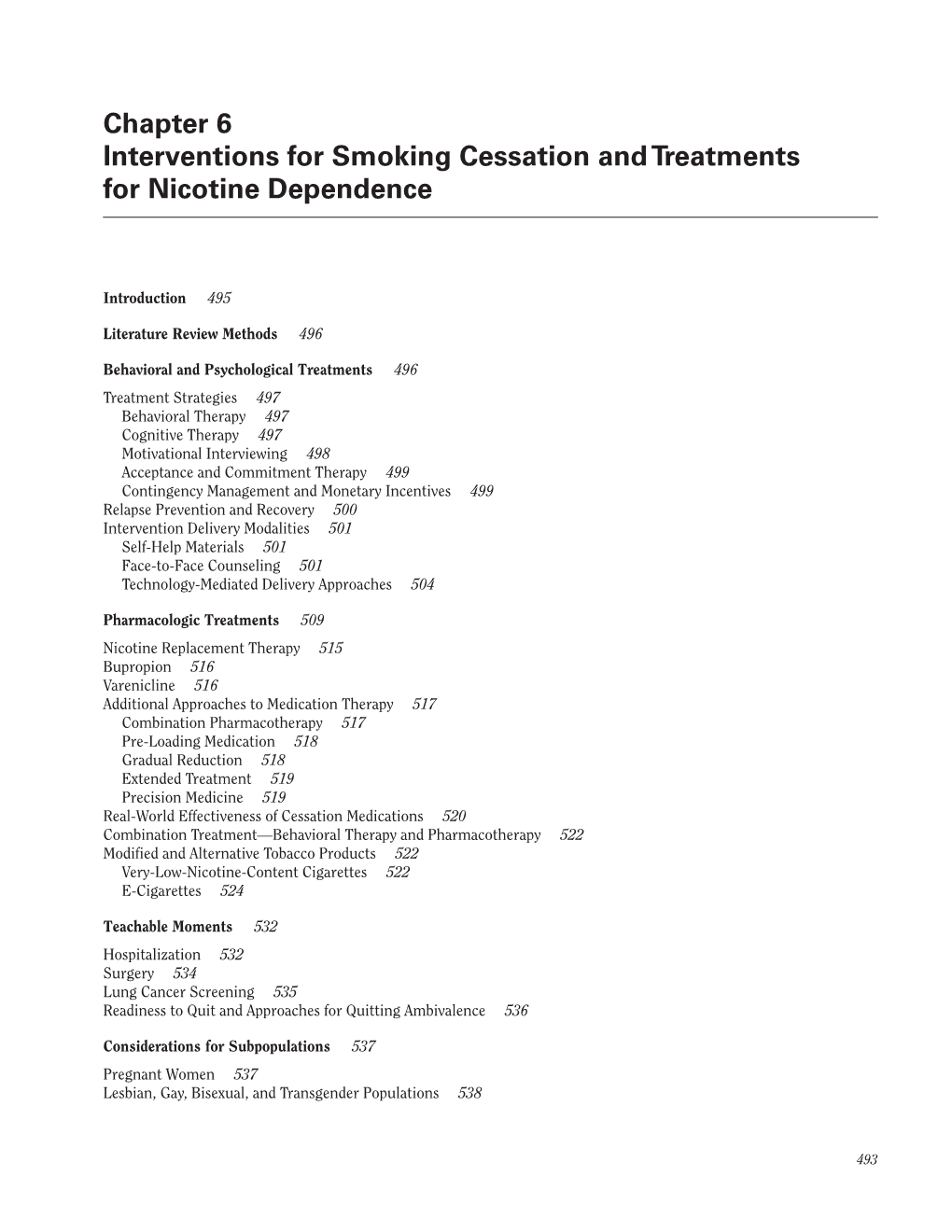 Smoking Cessation: a Report of the Surgeon General (Chapter 6)
