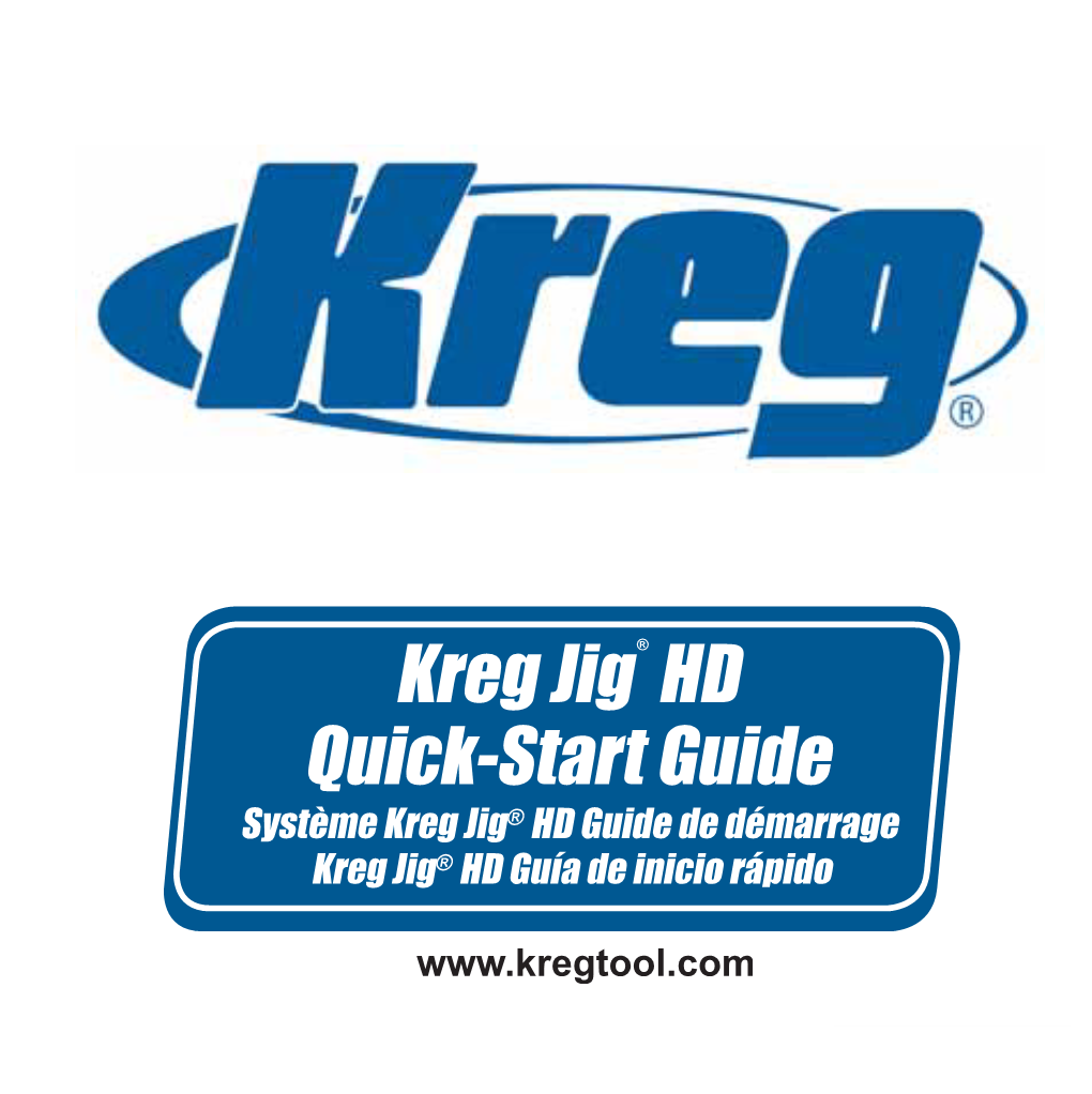 Kreg Jig HD Quick-Start Guide