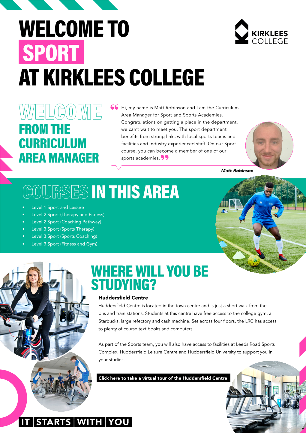 Welcome to at Kirklees College Sport