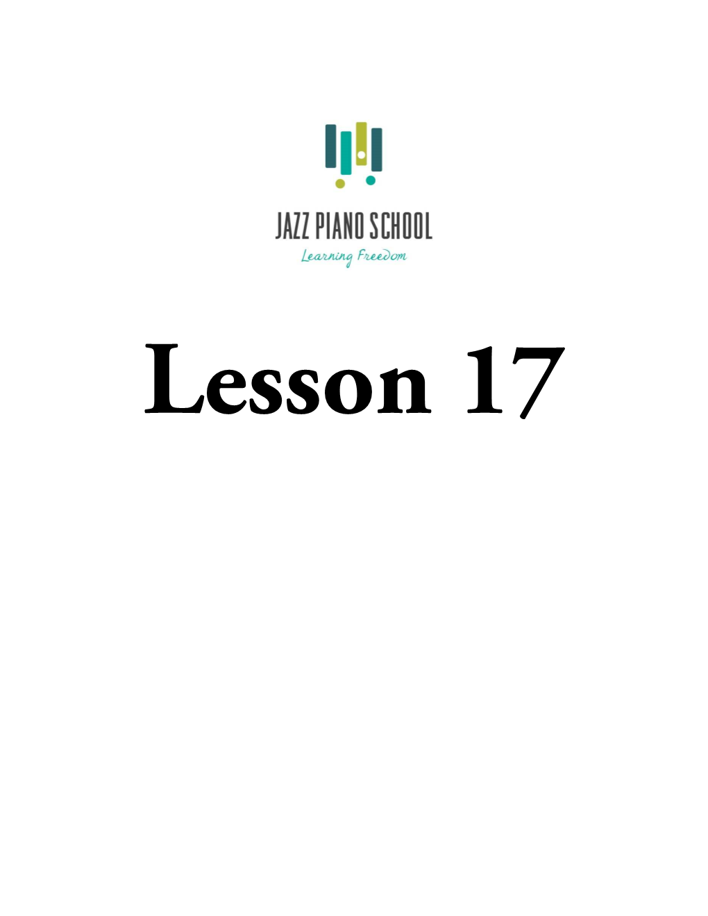 Lesson 17 © Jazz Piano School 2015