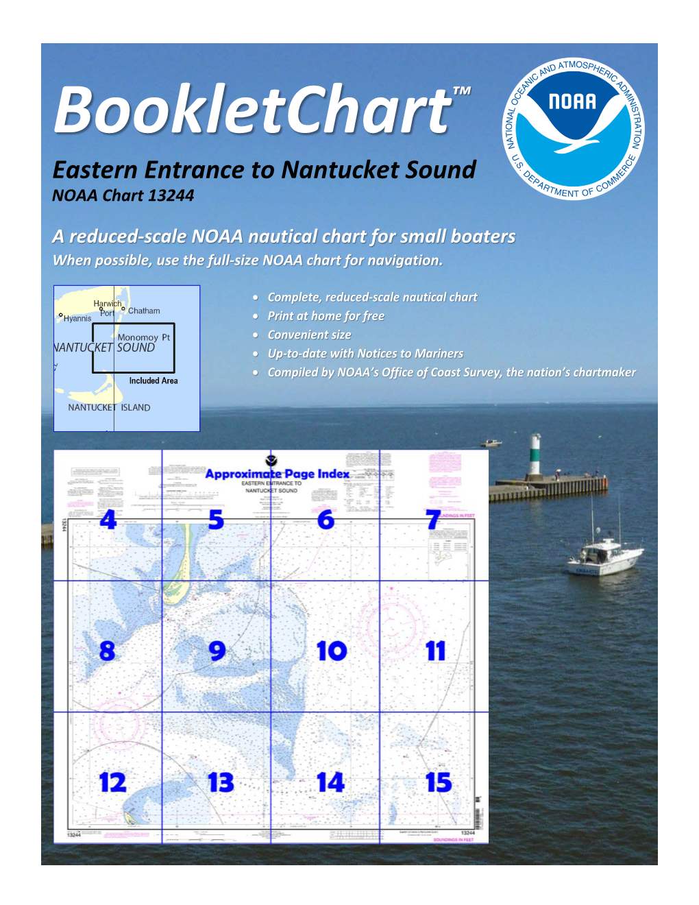 Bookletchart™ Eastern Entrance to Nantucket Sound NOAA Chart 13244