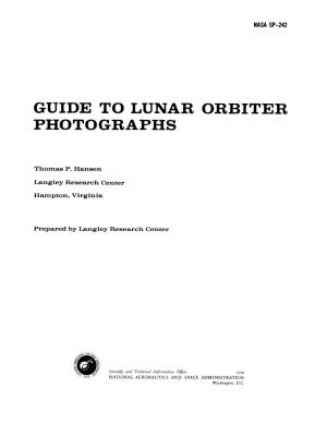 Guide to Lunar Orbiter Photographs