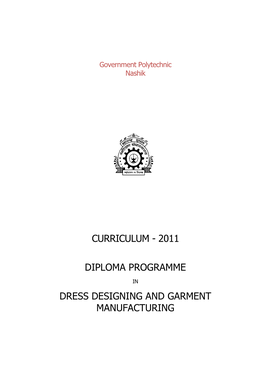 Dress Designing & Garment Manufacturing Curriculum