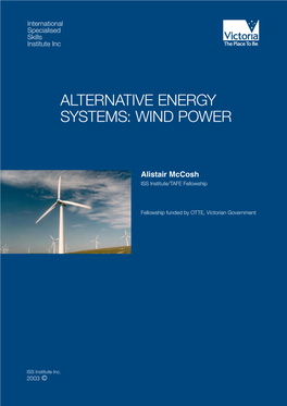 Alternative Energy Systems: Wind Power