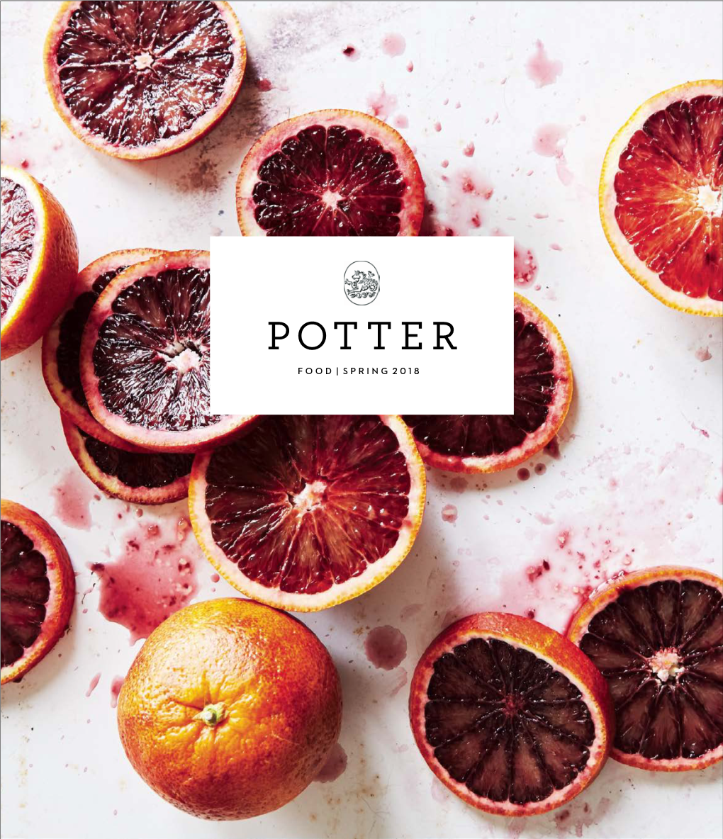 Potter Food | Spring 2018