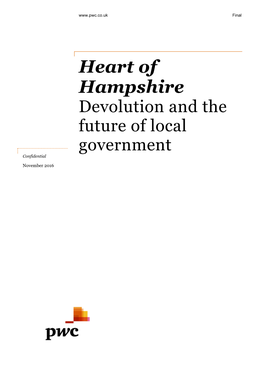 Heart of Hampshire Devolution and the Future of Local