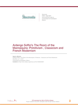 Ardengo Soffici's the Room of the Mannequins: Primitivism , Classicism and French Modernism