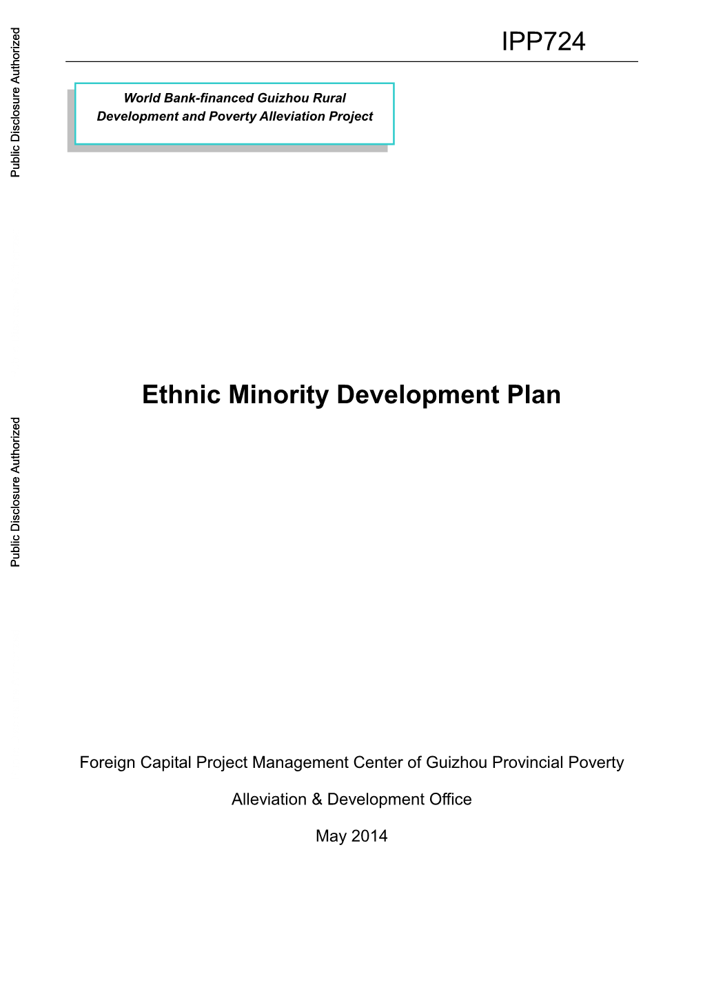 Ethnic Minority Development Plan