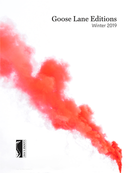 Goose Lane Editions Winter 2019