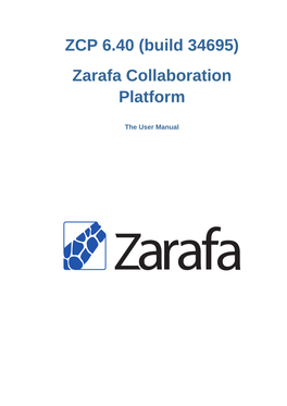 ZCP 6.40 (Build 34695) Zarafa Collaboration Platform