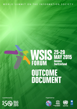 WSIS Forum 2015: Outcome Document