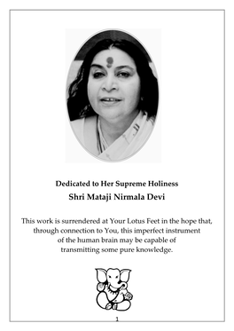 Shri Mataji Nirmala Devi