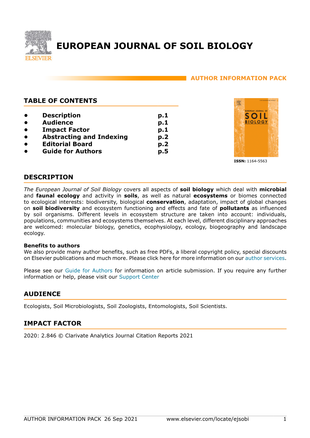 European Journal of Soil Biology