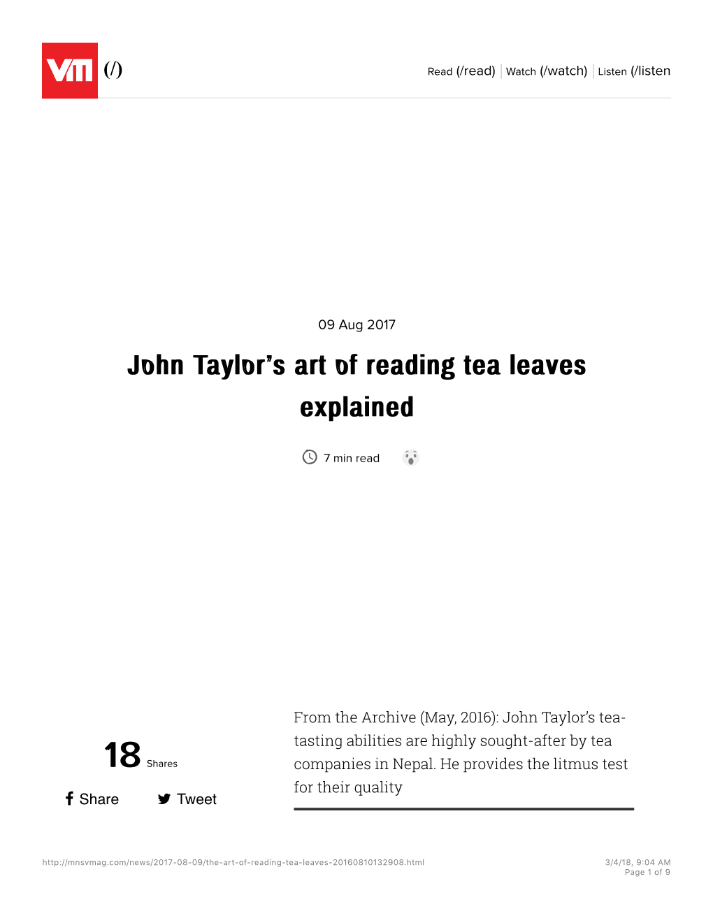 M&S Vmag-John Taylor's Art of Reading Tea Leaves Explained A