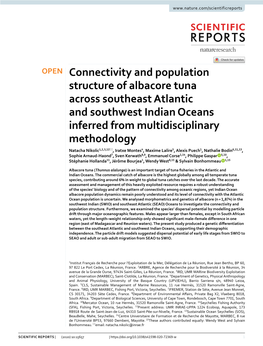 Connectivity and Population Structure of Albacore Tuna Across Southeast Atlantic and Southwest Indian Oceans Inferred from Multi