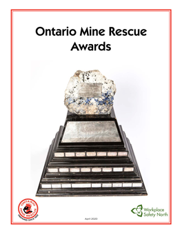 Ontario Mine Rescue Awards