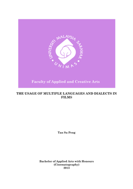 The Usage of Multiple Languages and Dialects in Films