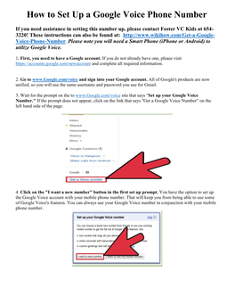 How to Set up a Google Voice Phone Number