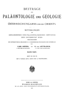 PALÄONTOLOGIE Und GEOLOGIE