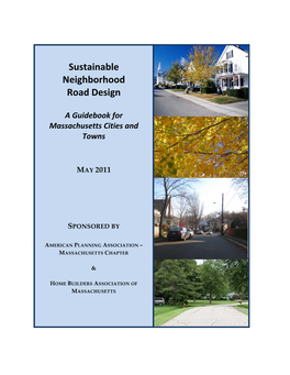 Sustainable Neighborhood Road Design Guidebook