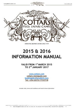 2015 & 2016 Information Manual