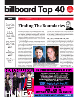 Top 40 UPDATE BILLBOARD.COM/NEWSLETTERSBOARD.BIZ/NEWSLETTER FEBRUARY 28, 2013 | PAGE 1 of 10