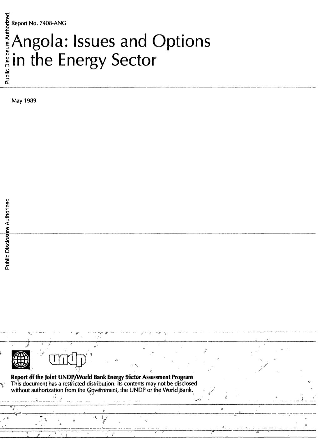 Angola: Issues and Options in the Energy Sector Public Disclosure Authorized