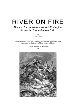 RIVER on FIRE the Mache Parapotamios and Ecological Crises in Greco-Roman Epic