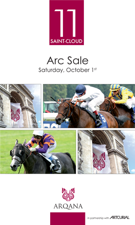 Saint-Cloud Arc Sale Saturday, October 1St