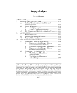 Angry Judges