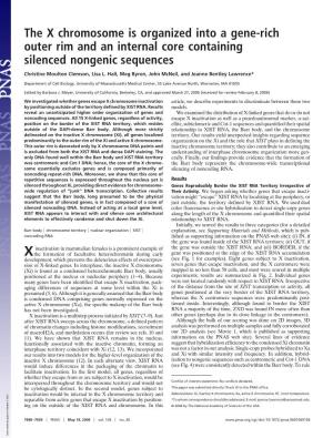 The X Chromosome Is Organized Into a Gene-Rich Outer Rim and an Internal Core Containing Silenced Nongenic Sequences
