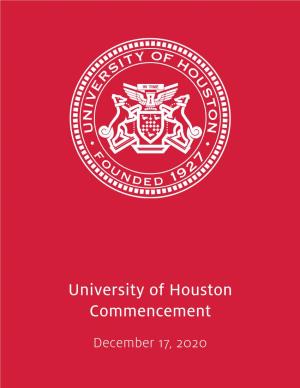 University of Houston Commencement