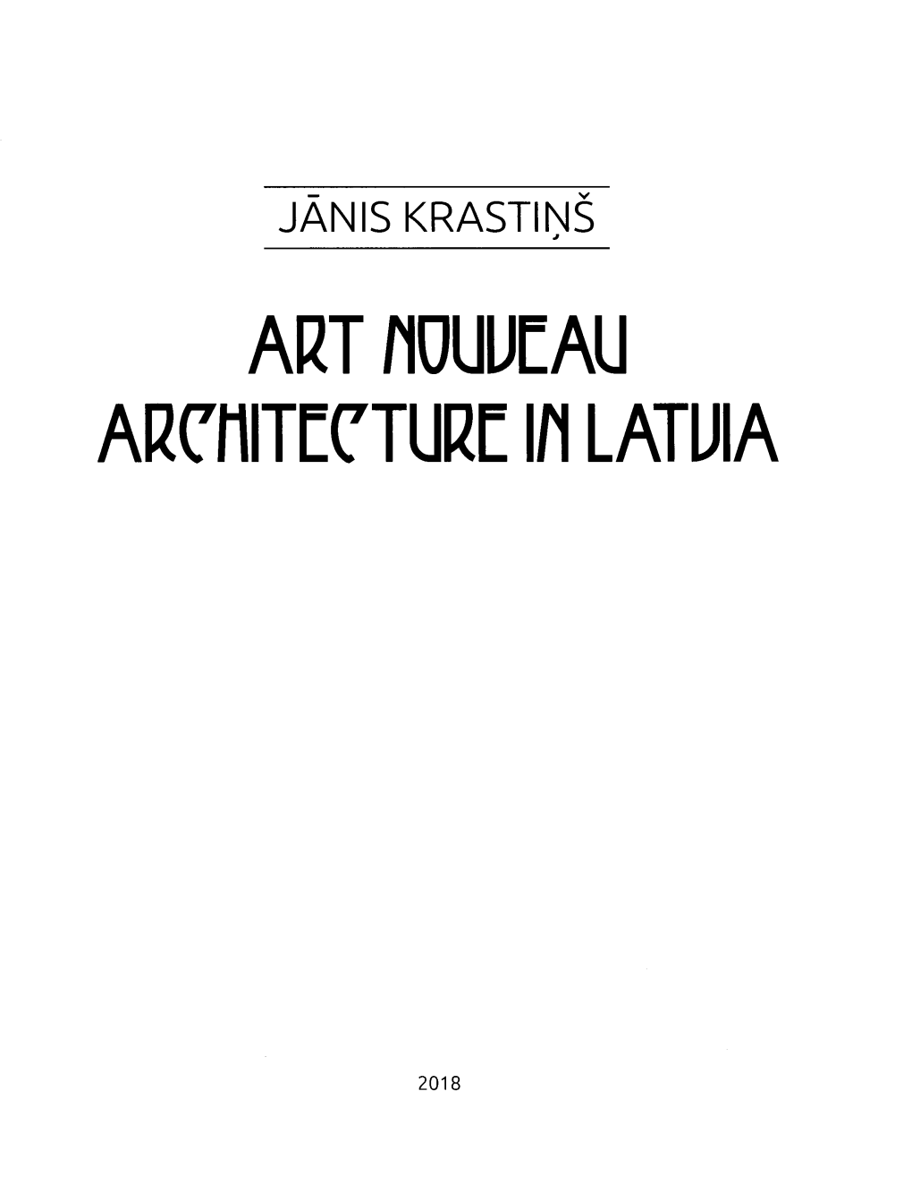 ART Flouueau ARCHITECTURE 1/1LATUIA