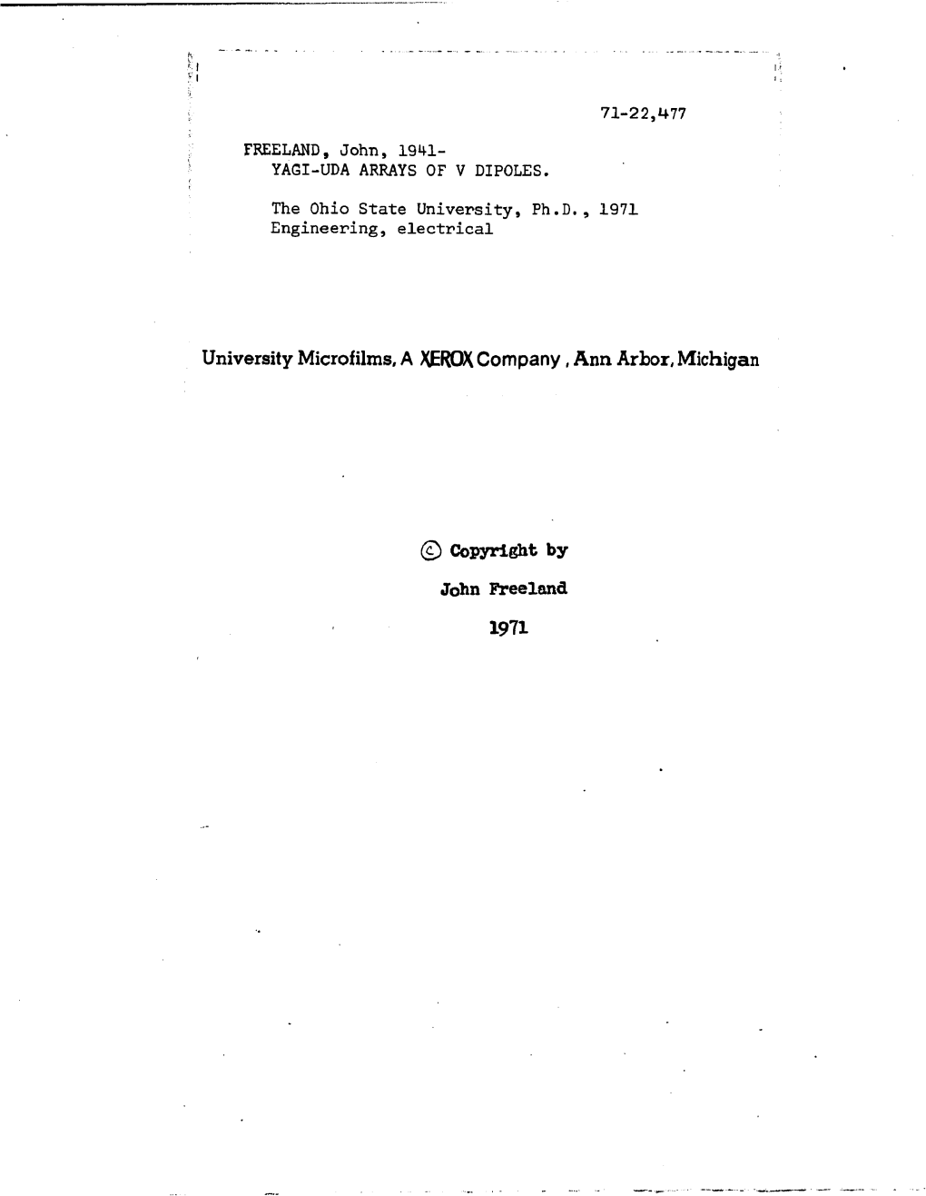 71-22,477 University Microfilms, a XEROX Company, Ann Arbor