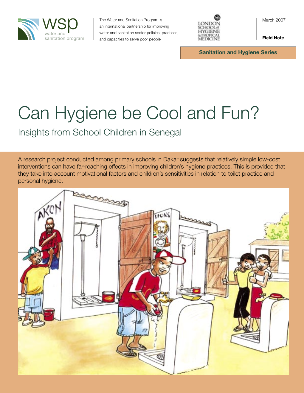 Can Hygiene Be Cool and Fun? Insights from School Children in Senegal