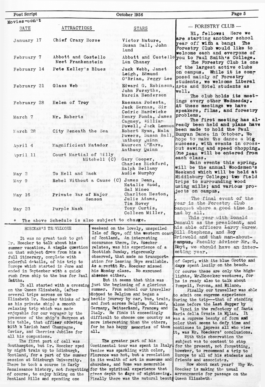 Post Script October 1956 Page 5